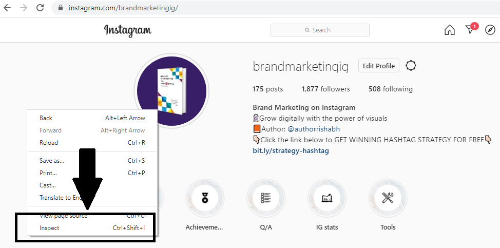 Instagram posting from desktop steps