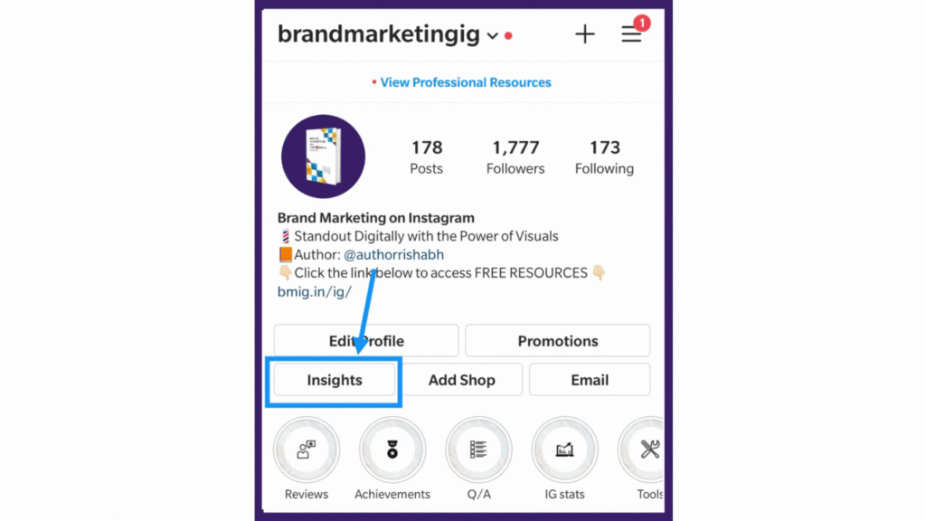 instagram visit profile update