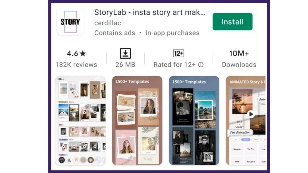 StoryLab - IG story creation tool